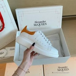 Hypeyourbeast Alexander McQueen Women's White / Orange Sneaker