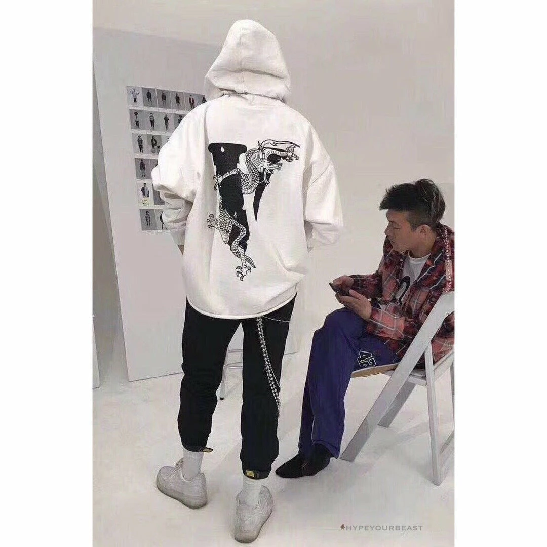 HypeYourBeast Hoodies & Jackets Vlone Black White Serpent Hoodie 1 HypeYourBeast Hoodies & Jackets Vlone Black White Serpent Hoodie