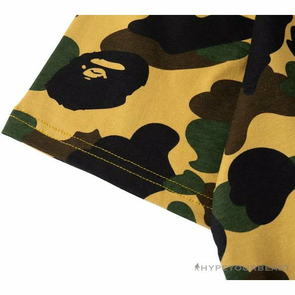 Hypeyourbeast Clothes BAPE KIDS Elbow Hug Gorilla Camouflage Tee Shirt 'YELLOW' 5 Hypeyourbeast Clothes BAPE KIDS Elbow Hug Gorilla Camouflage Tee Shirt 'YELLOW'