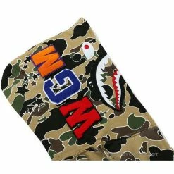 Hypeyourbeast BAPE Shark Head STA Star Camouflage Hoodie 'YELLOW' Clothes