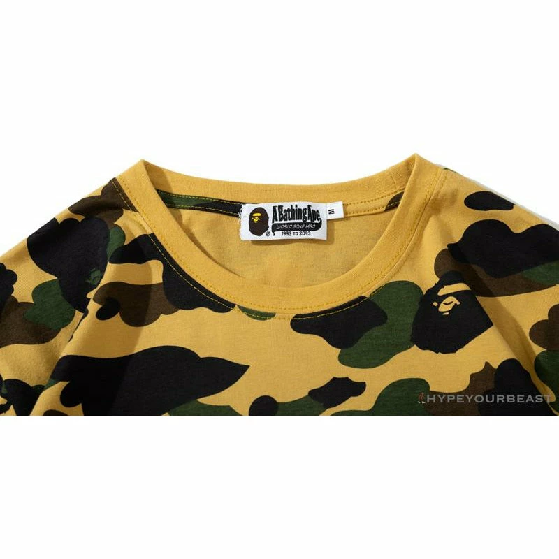 Hypeyourbeast Clothes BAPE KIDS Elbow Hug Gorilla Camouflage Tee Shirt 'YELLOW' 3 Hypeyourbeast Clothes BAPE KIDS Elbow Hug Gorilla Camouflage Tee Shirt 'YELLOW'