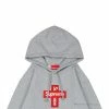 HypeYourBeast Hoodies & Jackets Supreme Cross Box Logo Hoodie Grey