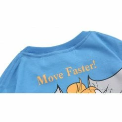 Hypeyourbeast OFF-WHITE Jerry Move Faster Tee Shirt 'BLUE'