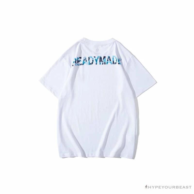 Hypeyourbeast BAPE Readymade Small Bee Camouflage Letter Tee Shirt 'BLUE' 2 Hypeyourbeast BAPE Readymade Small Bee Camouflage Letter Tee Shirt 'BLUE'