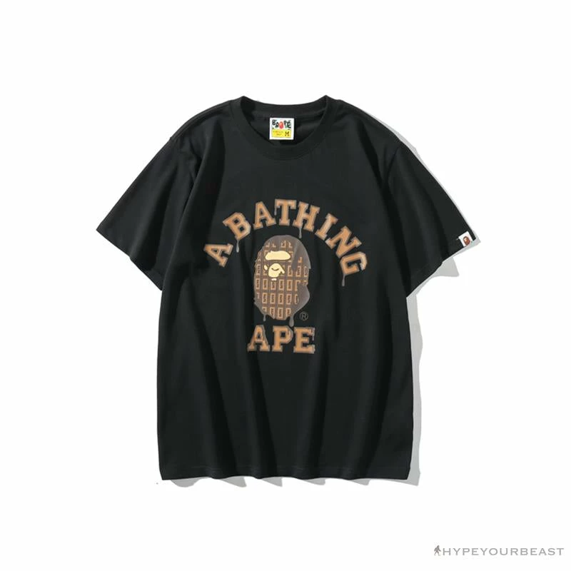Hypeyourbeast BAPE Valentine's Day Chocolate Ape Head Tee Shirt 'BLACK' 1 Hypeyourbeast BAPE Valentine's Day Chocolate Ape Head Tee Shirt 'BLACK'