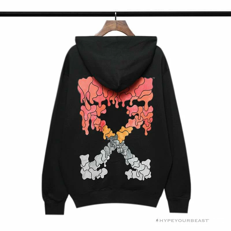 HypeYourBeast Off White Hoodie Black RED 5 HypeYourBeast Off White Hoodie Black RED
