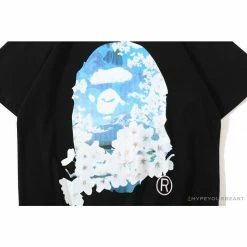 Hypeyourbeast BAPE Japan Limited Edition Mt. Fuji Sakura Tee Shirt 'BLACK'