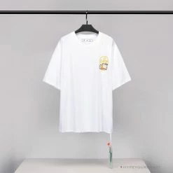 Hypeyourbeast T-Shirts OFF-WHITE Hawaiian Cow Arrow Tee Shirt "WHITE'