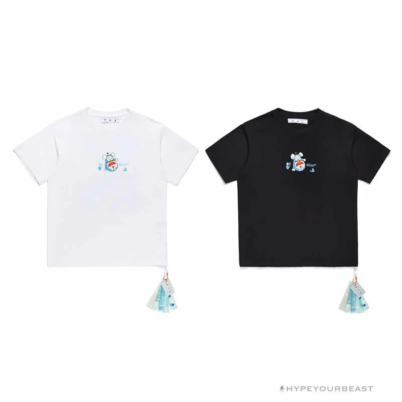 Hypeyourbeast OFF-WHITE Spoof Doraemon Arrow Tee Shirt 'BLACK' T-Shirts 10 Hypeyourbeast OFF-WHITE Spoof Doraemon Arrow Tee Shirt 'BLACK' T-Shirts