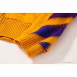 Hypeyourbeast OFF-WHITE Mohair Zip Sweater Hoodie 'Yellow'