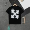 Hypeyourbeast OFF-WHITE Ballpoint Pen Depicting Pattern Tee Shirt 'BLACK'