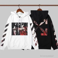 Hypeyourbeast Hoodies & Jackets OFF-WHITE Skull And Writing Hoodie 'WHITE'