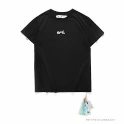 Hypeyourbeast OFF-WHITE Mickey Bluff Face Tee Shirt 'BLACK'