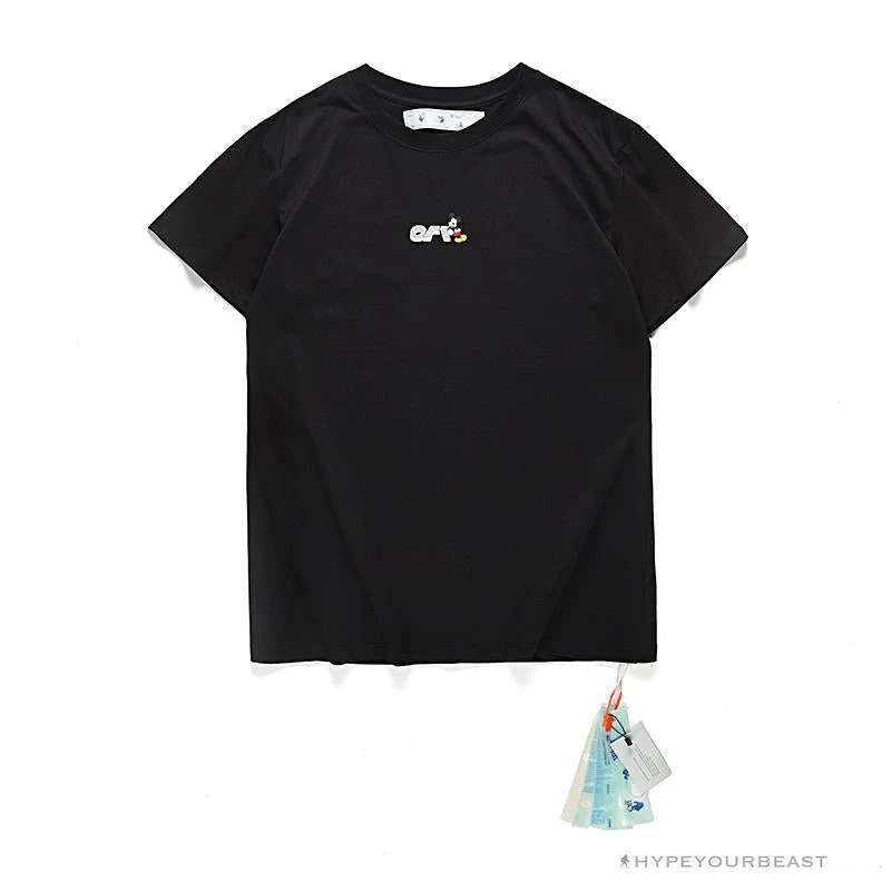 Hypeyourbeast OFF-WHITE Mickey Bluff Face Tee Shirt 'BLACK' 1 Hypeyourbeast OFF-WHITE Mickey Bluff Face Tee Shirt 'BLACK'