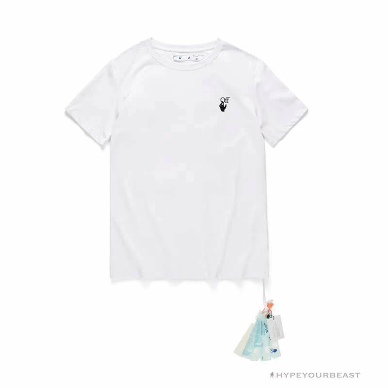 Hypeyourbeast OFF-WHITE Hand Shake Tee Shirt 'WHITE' T-Shirts 1 Hypeyourbeast OFF-WHITE Hand Shake Tee Shirt 'WHITE' T-Shirts