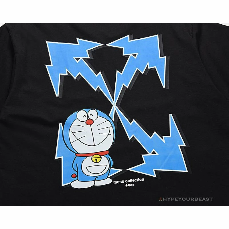 Hypeyourbeast OFF-WHITE Spoof Doraemon Arrow Tee Shirt 'BLACK' T-Shirts 6 Hypeyourbeast OFF-WHITE Spoof Doraemon Arrow Tee Shirt 'BLACK' T-Shirts