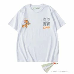 Hypeyourbeast T-Shirts OFF-WHITE Jerry Move Faster Tee Shirt 'WHITE'