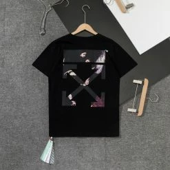 Hypeyourbeast T-Shirts OFF-WHITE Mary Religious Oil Painting Tee Shirt 'BLACK'