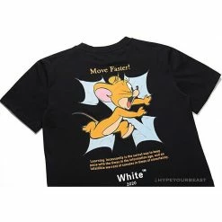 Hypeyourbeast T-Shirts OFF-WHITE Handsome Jerry Arrow Tee Shirt 'BLACK'
