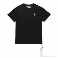 Hypeyourbeast OFF-WHITE Takashi Murakami Chrysanthemum Tee Shirt 'BLACK' T-Shirts