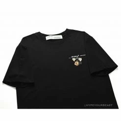 Hypeyourbeast OFF-WHITE Disney Spring X Summer Mickey With Pluto Tee Shirt 'BLACK' T-Shirts