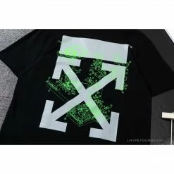 Hypeyourbeast T-Shirts OFF-WHITE Mechanical Style 'BLACK' Tee Shirt