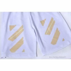 Hypeyourbeast Pants OFF-WHITE Explosive Strip Basic Arrow Shorts 'WHITE' 13 Hypeyourbeast Pants OFF-WHITE Explosive Strip Basic Arrow Shorts 'WHITE'