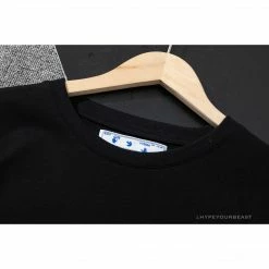 Hypeyourbeast T-Shirts OFF-WHITE Red Flash Cross Arrow Tee Shirt 'BLACK'