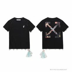 Hypeyourbeast T-Shirts OFF-WHITE Skull Tee Shirt 'BLACK'
