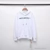 Hypeyourbeast OFF-WHITE Hand-Painted Utility Pole Worker Hoodie 'WHITE'