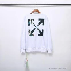 Hypeyourbeast OFF-WHITE New Madonna Painting Cotton Terry Long Sleeve Shirt 'WHITE' Shirts 15 Hypeyourbeast OFF-WHITE New Madonna Painting Cotton Terry Long Sleeve Shirt 'WHITE' Shirts