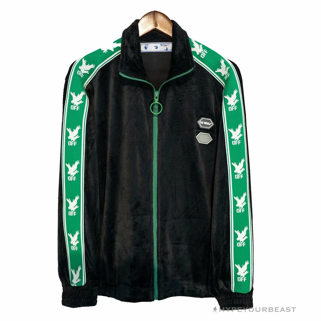 Hypeyourbeast OFF-WHITE Side Webbing Casual Green Letter Hoodie 5 Hypeyourbeast OFF-WHITE Side Webbing Casual Green Letter Hoodie