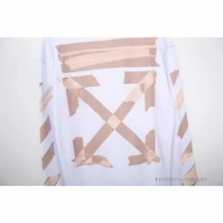Hypeyourbeast OFF-WHITE Rubber Strip Arrow Hoodie 'WHITE' Hoodies & Jackets