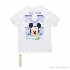Hypeyourbeast OFF-WHITE Disney Spring X Summer Mickey Arrow Tee Shirt 'WHITE'
