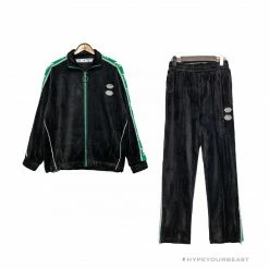 Hypeyourbeast OFF-WHITE Side Webbing Casual Green Letter Pants