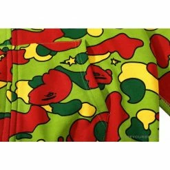 Hypeyourbeast BAPE Shark Head STA Star Camouflage Hoodie 'GREEN'