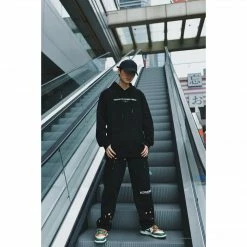 HypeYourBeast Off White Hoodie Machine Black