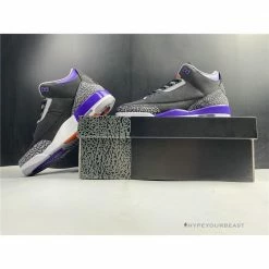 Hypeyourbeast Air Jordan 3 'Court Purple Black Cement'