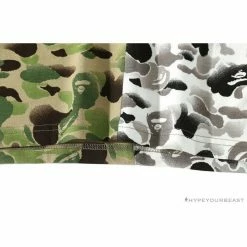 Hypeyourbeast BAPE Chinese Style Ink 10th Anniversary Camouflage Tee Shirt 'Green & White' Clothes