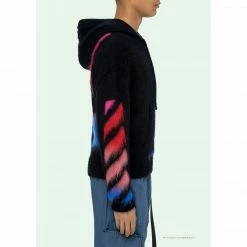 HypeYourBeast Off White Hoodie Blue Pink Hoodies & Jackets