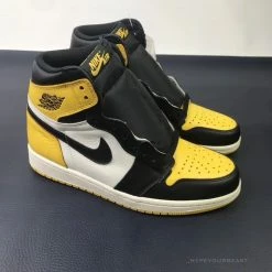 HypeYourBeast Air Jordan 1 High Yellow Toe Black White