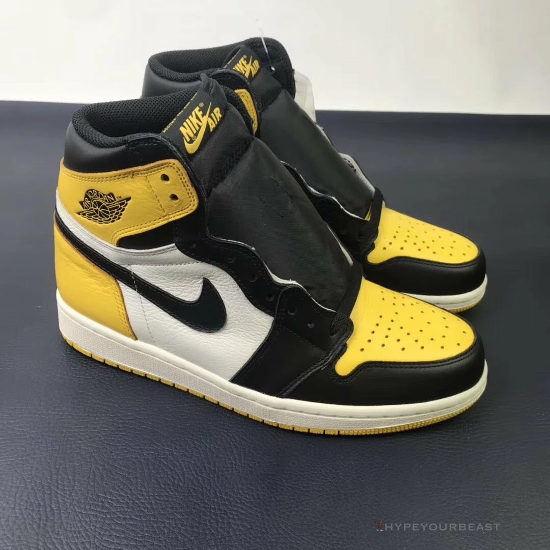 HypeYourBeast Air Jordan 1 High Yellow Toe Black White 2 HypeYourBeast Air Jordan 1 High Yellow Toe Black White