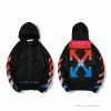 HypeYourBeast Off White Hoodie Blue Pink Hoodies & Jackets
