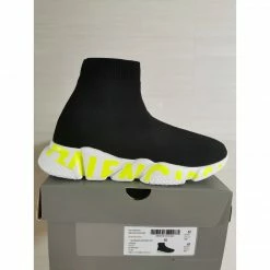 HypeYourBeast BCG Sock Sneakers Black White Yellow