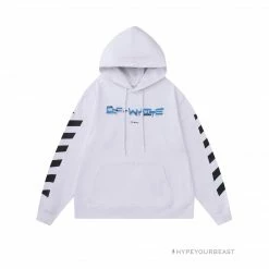 HypeYourBeast Off White Hoodie Looney - White