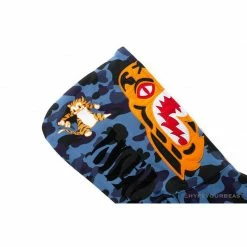 Hypeyourbeast BAPE X Readymade Tiger Head Foam Camouflage Hoodie 'BLUE' Clothes