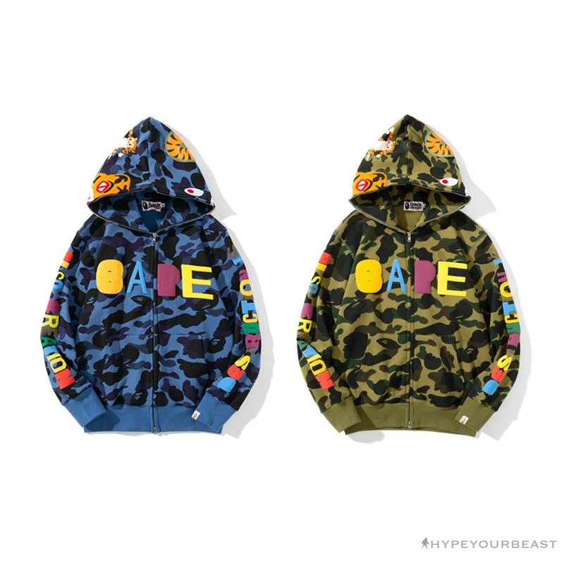 Hypeyourbeast BAPE X Readymade Tiger Head Foam Camouflage Hoodie 'GREEN' Clothes 5 Hypeyourbeast BAPE X Readymade Tiger Head Foam Camouflage Hoodie 'GREEN' Clothes