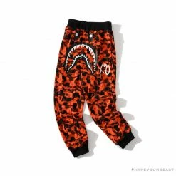 Hypeyourbeast BAPE X XO Co-Branded Camouflage Pants 'RED' Clothes