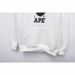 Hypeyourbeast Clothes BAPE X Bathing Ape Head Hoodie 'WHITE'
