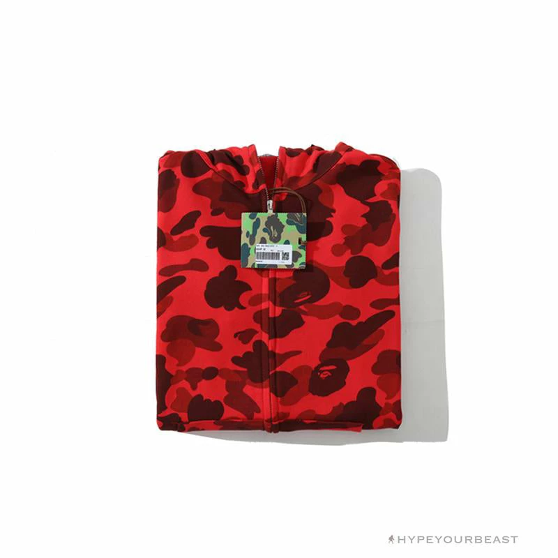 Hypeyourbeast Clothes BAPE Camo Hoodie Shark Head 'RED' 3 Hypeyourbeast Clothes BAPE Camo Hoodie Shark Head 'RED'
